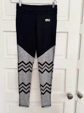 NEW Picture Organic grey / black Persian Leggings - womens M/L